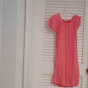 Trina Trina Turk Pink small crochet dress